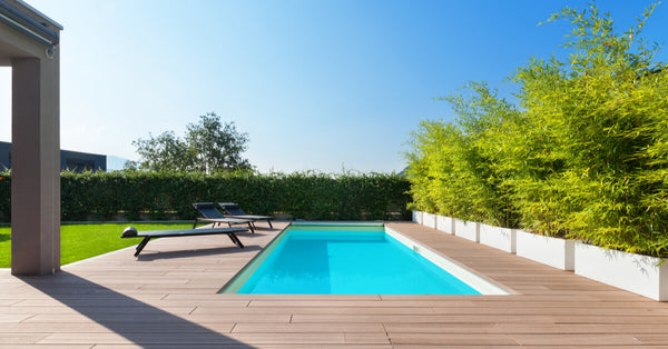 swimming pool design at modern residence