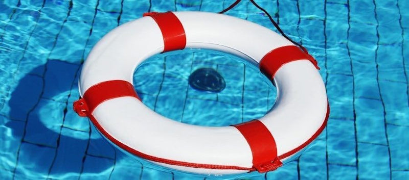 Pool ring near drain