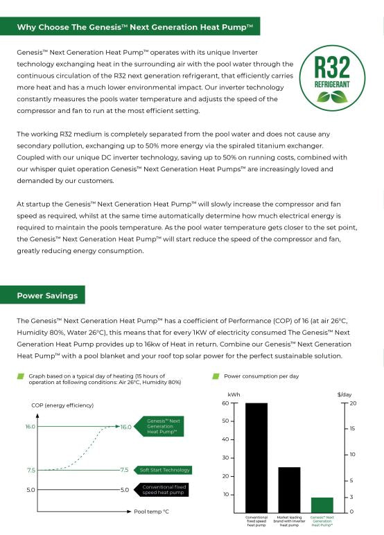 Genesis Inverter Pool Heat Pump 7kW